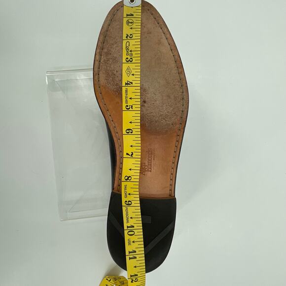 Allen Edmonds Men's Woodstock Loafers, Black/Cognac, Braided Tassel, Sz 10.5E - Picture 15 of 16